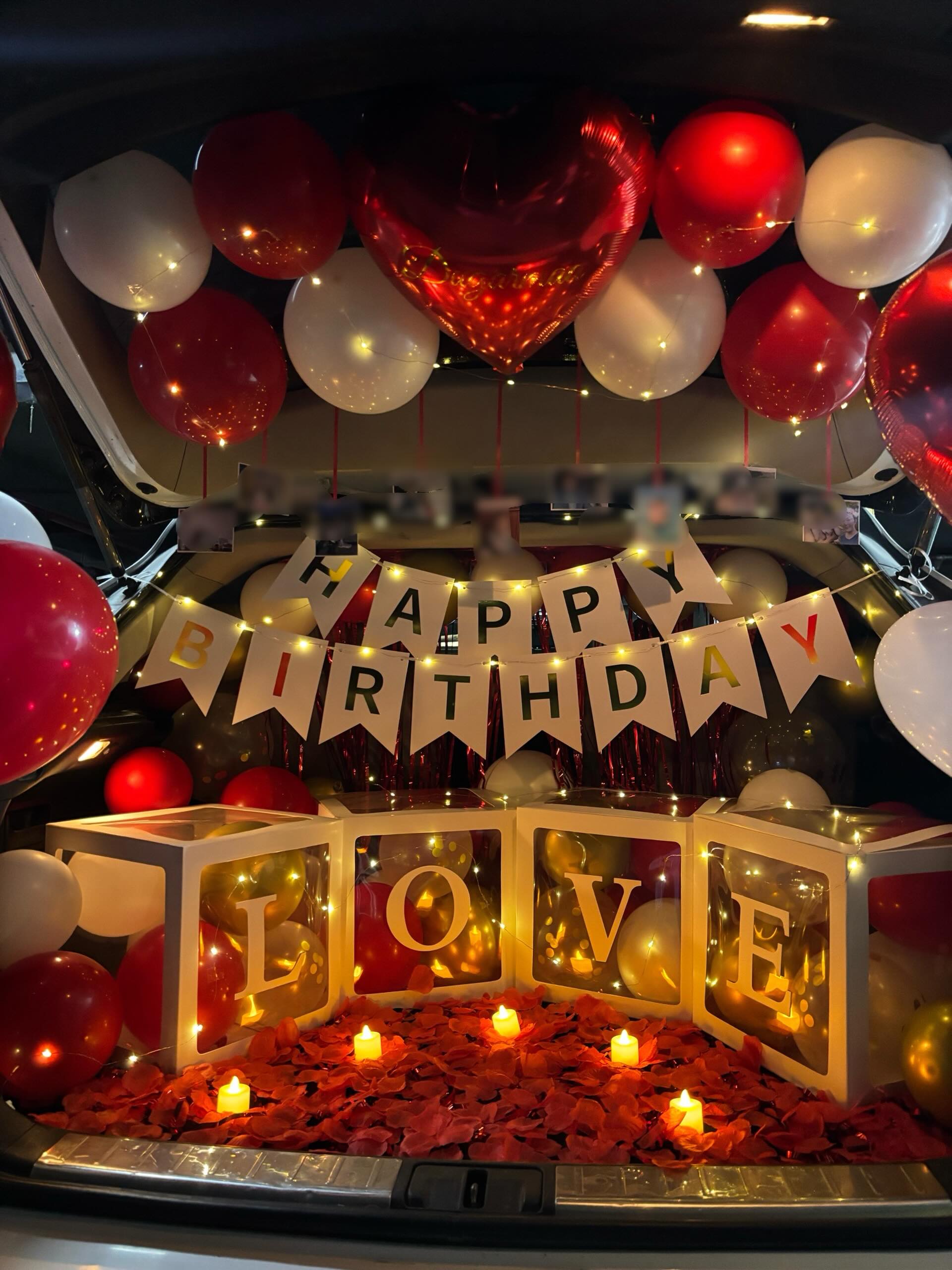 LOVE бичигтэй 4 цаасан хайрцагтай бодит чимэглэл